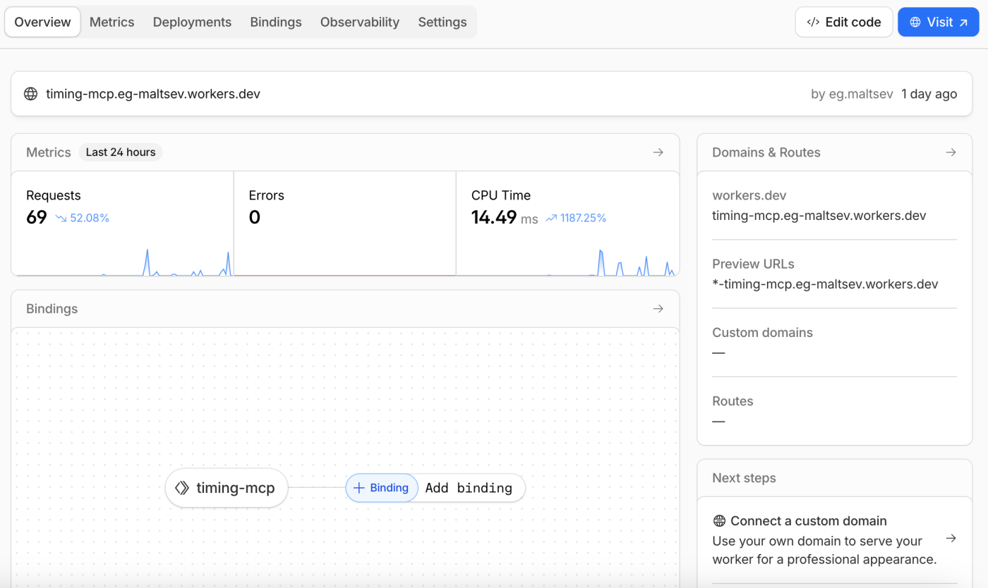 Как поднять свой MCP сервер на Cloudflare Workers